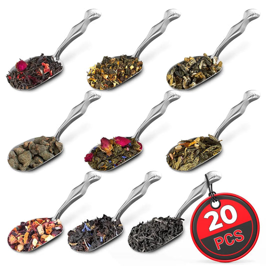 6 PCs Ceramic Handle Coffee Spoons Set – 6.1" Small Dessert Spoons with Floral Design – Stainless Steel Tea & Dessert Sugar Spoon for Coffee Bar, Espresso, Hot Drinks | Kitchen Gift Set for Women