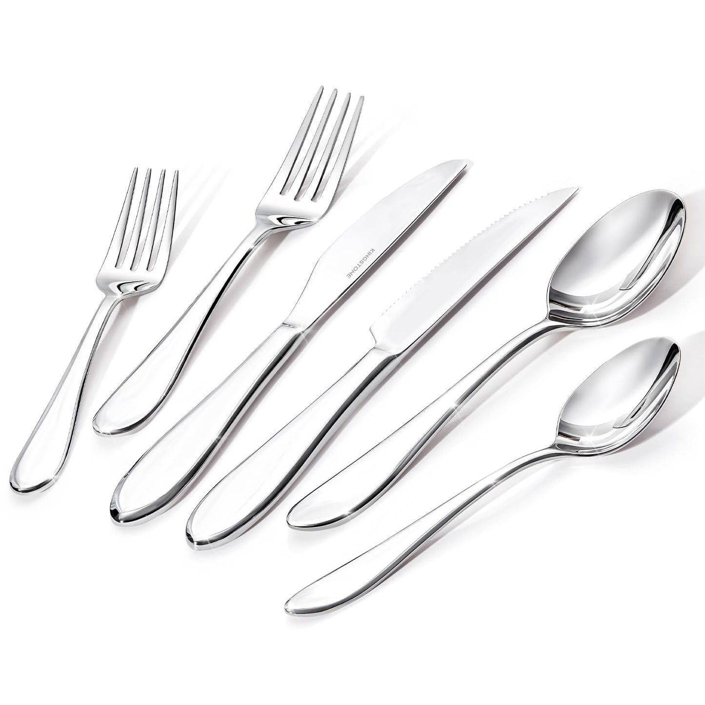 40-Piece Silverware Set for 8,18/10 Stainless Steel | Mirror Polished, Dishwasher Safe , for Home, Restaurant, Wedding and Party Use