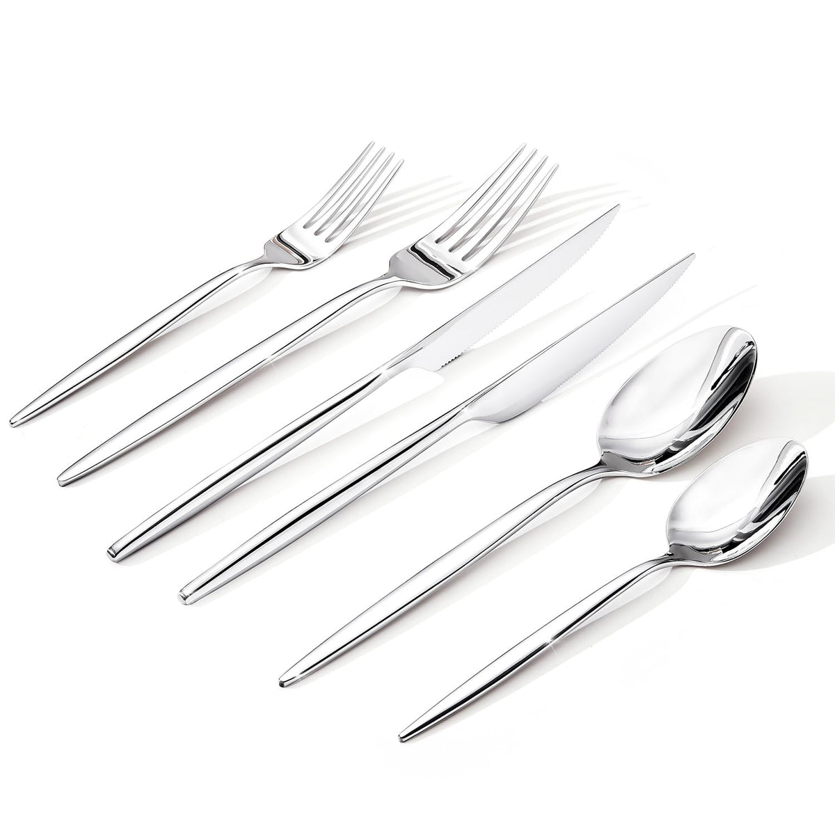 18/10 Silverware Set for 4, 20 Piece Stainless Steel Flatware Cutlery Set | KINGSTONE Mirror Polished Forks Knives Spoons Utensils, Tableware for Home Kitchen Restaurant Wedding, Dishwasher Safe