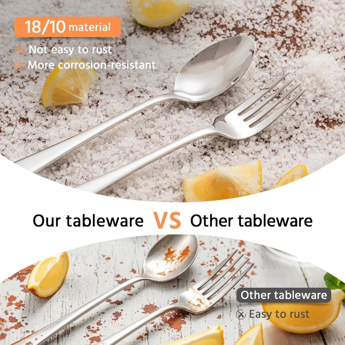Forks 12 Piece Dinner Forks Set, 18/10 Stainless Steel, 8.18 Inch | Food Grade Metal Forks, Mirror Polished, Dishwasher Safe, Rust Resistant, for Home Kitchen, Weddings, Parties & Restaurants