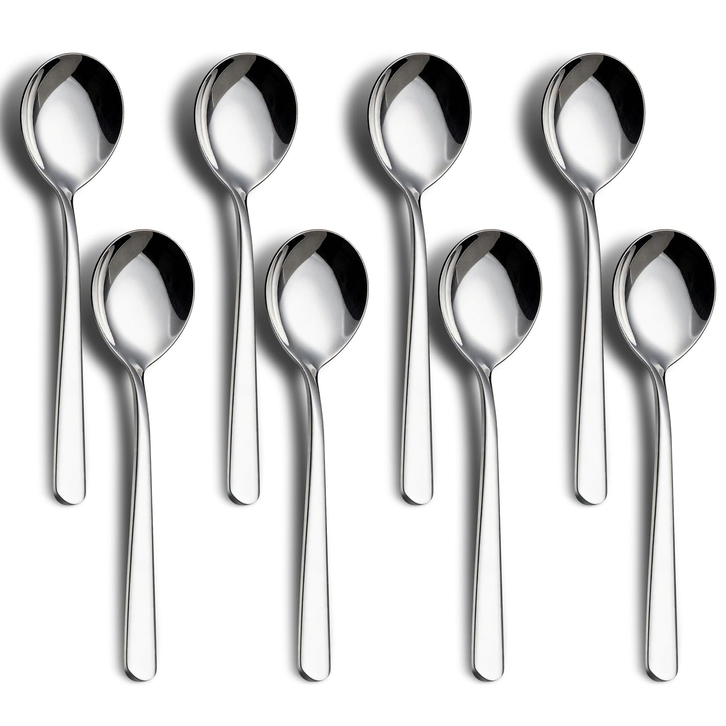 18/8 Soup Spoons 304 Stainless Steel 4-Piece Sppons Set