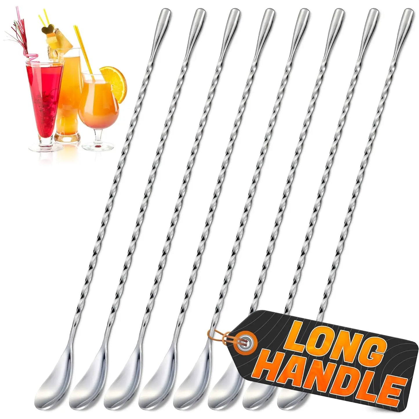 6 PCs Ceramic Handle Coffee Spoons Set – 6.1" Small Dessert Spoons with Floral Design – Stainless Steel Tea & Dessert Sugar Spoon for Coffee Bar, Espresso, Hot Drinks | Kitchen Gift Set for Women