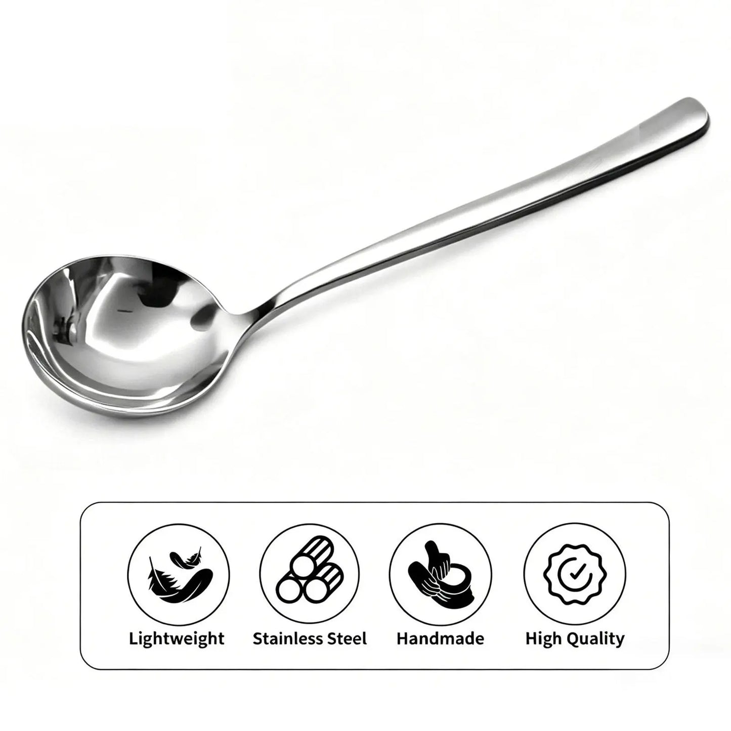 【AREL】4/8 PCs Stainless Steel Soup Spoon Set,home essentials