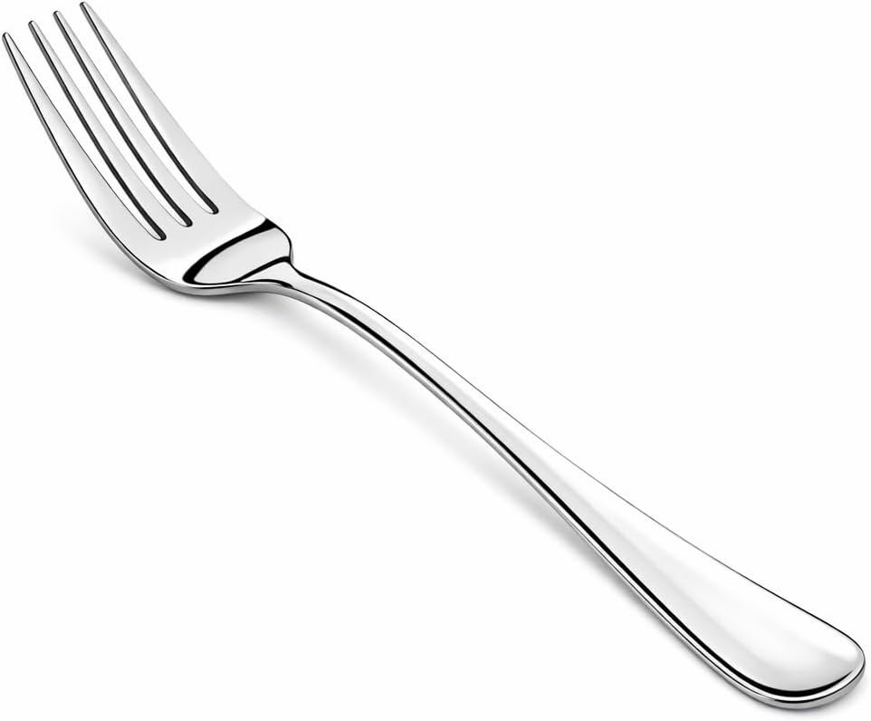 NICE KITCHEN 16 Pieces Dinner Forks Set,8" Fork,Stainless Steel Dinner Fork | Fine Food Grade Fork Set for Home,Kitchen,Restaurant,Mirror Polished and Dishwasher Safe