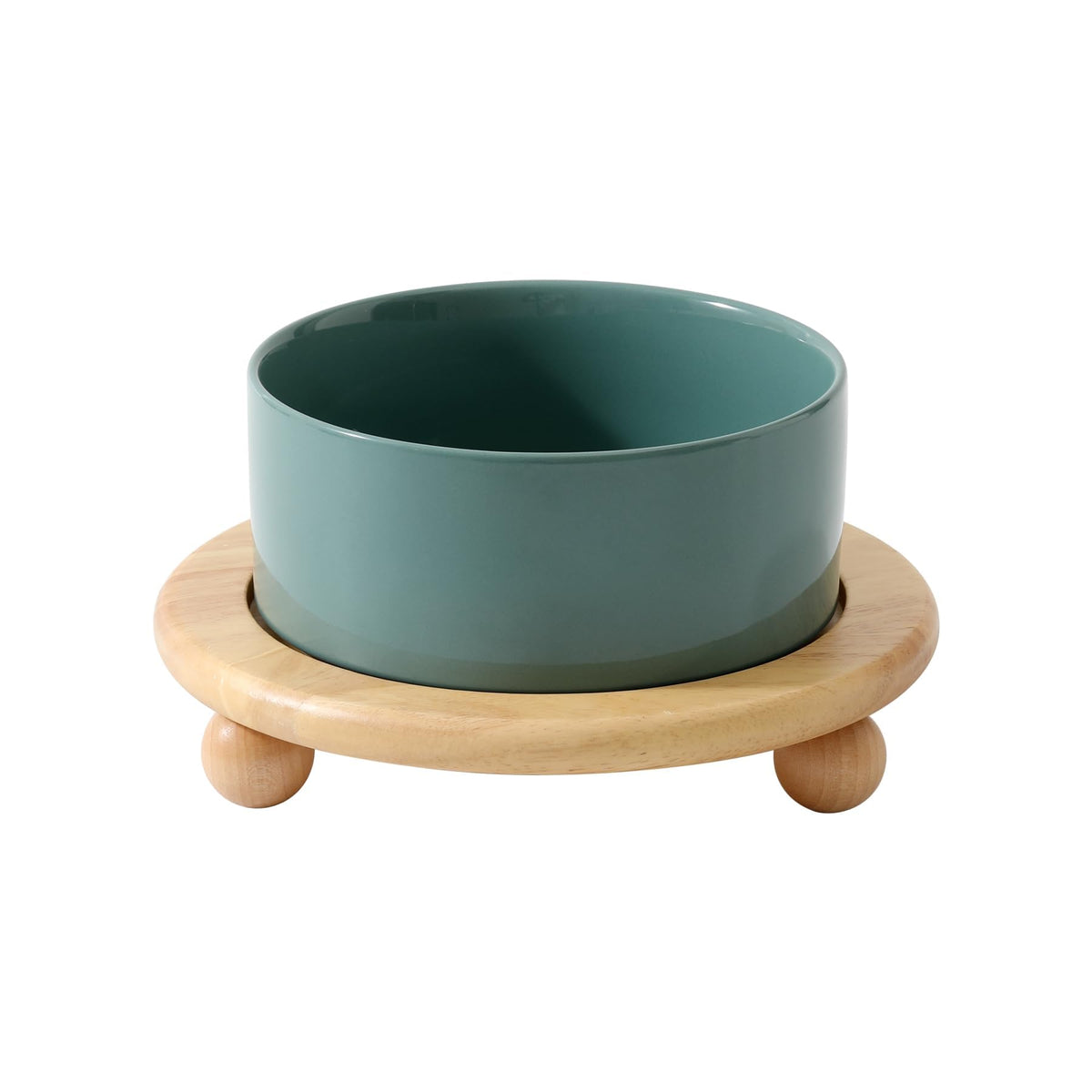 Havniva Cat Bowls Set of Two, 5.1” Ceramic Cat Food and Water Bowls | Cat Food Bowls Whisker Friendly, Non-Slip Base, Food-Grade Ceramic, Wide Opening, Dishwasher Safe, Cat Bowls for Indoor Cats