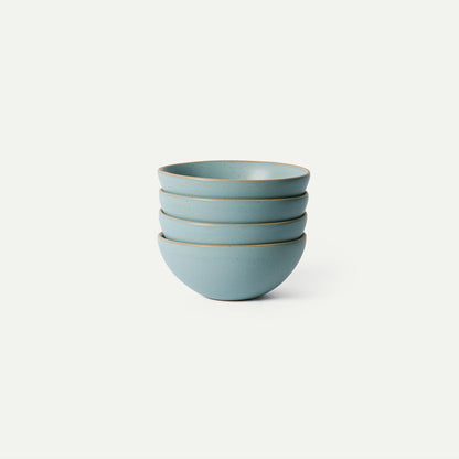 MORA Medium Bowls Set of 4, 28oz Ceramic Pottery Everyday Bowls - Microwave, Oven and Dishwasher Safe - Harvest