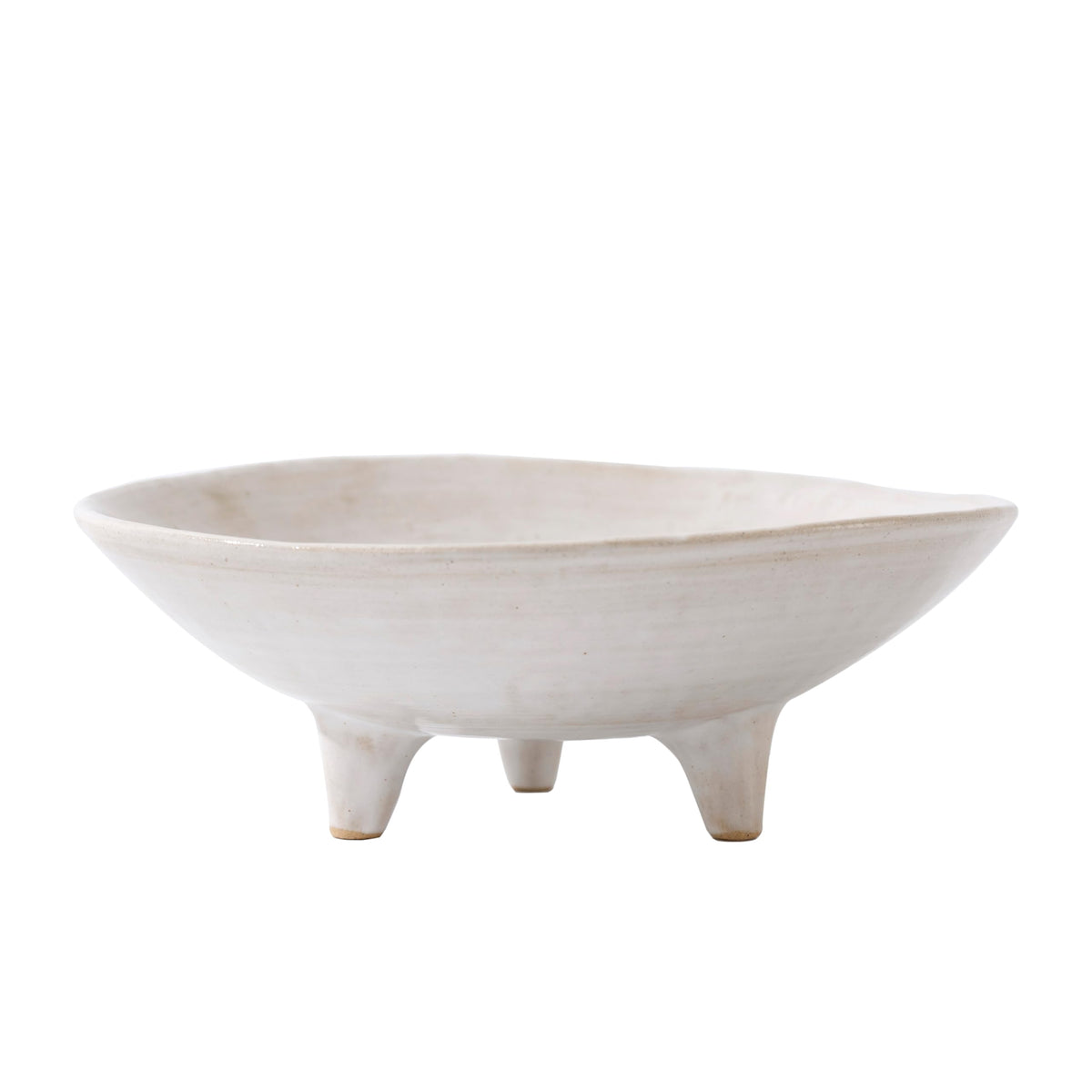 6" Small Decorative Bowl, Multi-Purpose Decorative Bowls for Keys, Candy and Home Decor, Ceramic Bowl （Retro White）