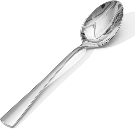 16 Piece Dinner Spoons Set, 18/10 Stainless Steel Spoons | 8.15 Inch, Food Grade, Mirror Polished, Dishwasher Safe, Rust Resistant, for Home Kitchen, Weddings, Parties & Restaurants