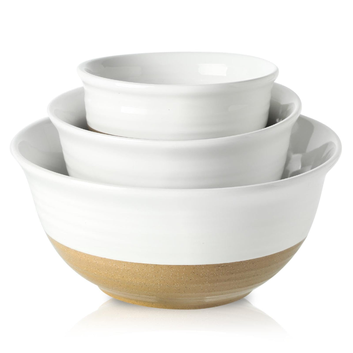 Hasense Ceramic Soup Bowls Set of 4, 40 Ounce Large Cereal Bowls for Kitchen, 7 Inch Serving Bowls for Salad Pasta Ramen Pho Popcorn, Dishwasher Microwave Safe, Navy Blue