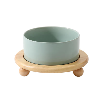 Havniva Cat Bowls Set of Two, 5.1” Ceramic Cat Food and Water Bowls | Cat Food Bowls Whisker Friendly, Non-Slip Base, Food-Grade Ceramic, Wide Opening, Dishwasher Safe, Cat Bowls for Indoor Cats