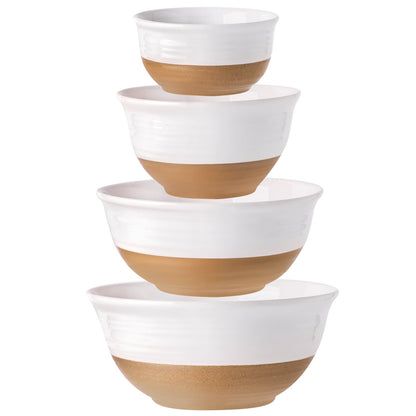 Hasense Ceramic Soup Bowls Set of 4, 40 Ounce Large Cereal Bowls for Kitchen, 7 Inch Serving Bowls for Salad Pasta Ramen Pho Popcorn, Dishwasher Microwave Safe, Navy Blue