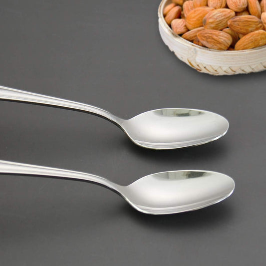 Teaspoons Stainless Steel 18/0 Tea Spoons 6 Pcs, 6.29 Inches For Home, Kitchen Restaurant, Slilver
