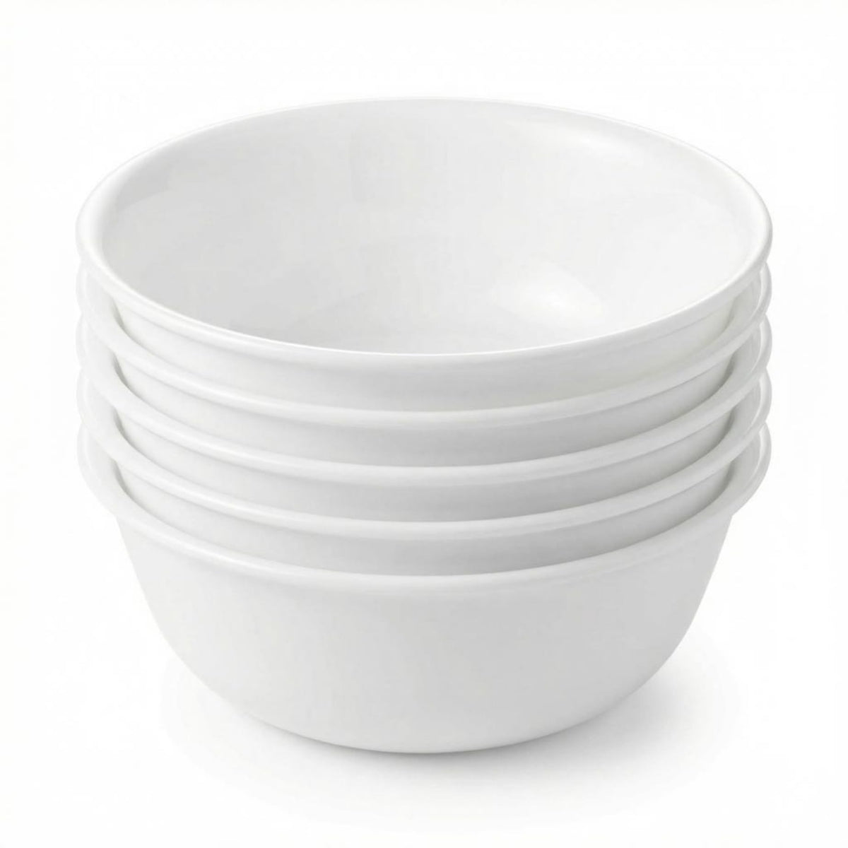 Corelle Vitrelle 6-Piece Salad Appetizer Plate Set Triple Layer Glass and Chip Resistant, 6-3/4-Inch Lightweight Round Plates, Winter Frost White