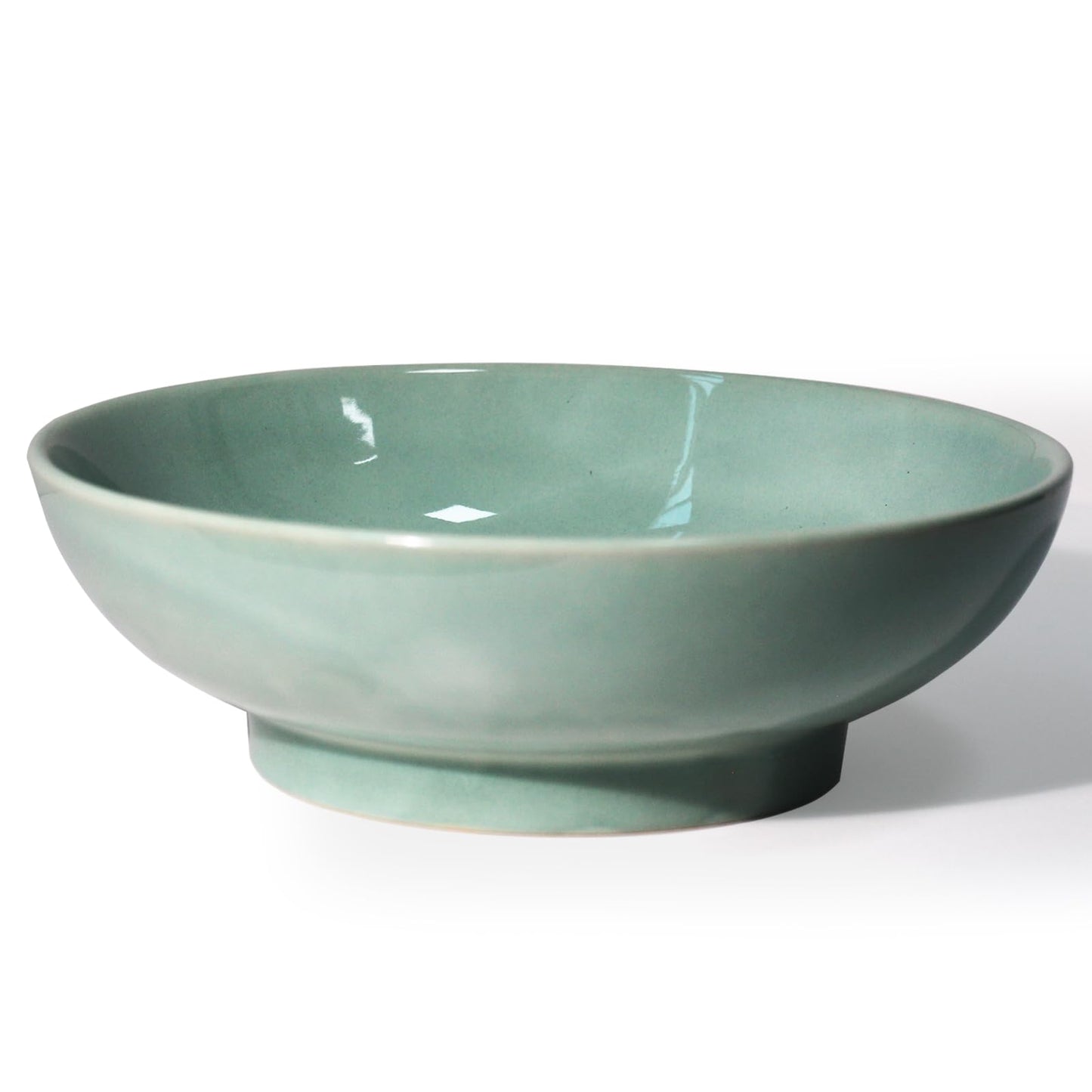 10" Decorative Bowl,Ceramic Fruit Bowl for Kitchen Counter,Coffee Table, Dining Room,Table Centerpiece Bowel,Entryway Key Holder & Jewelry Organizer (Ocean Blue)
