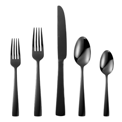 Silverware Set for 8, 45 Piece Stainless Steel Kitchen Utensils Cutlery Set | Gift Package for Wedding Housewarming, Heavy-Duty Steak Knife Fork and Spoon, Dishwasher Safe, Ergonomic Design, Flatware Set