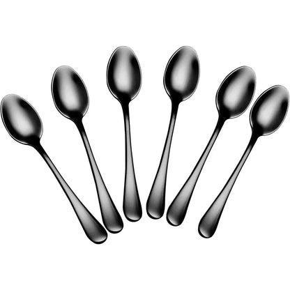 Demitasse Espresso Spoons, Mini Coffee Spoon, 4 Inches Stainless Steel Small Spoons for Dessert, Set of 6()