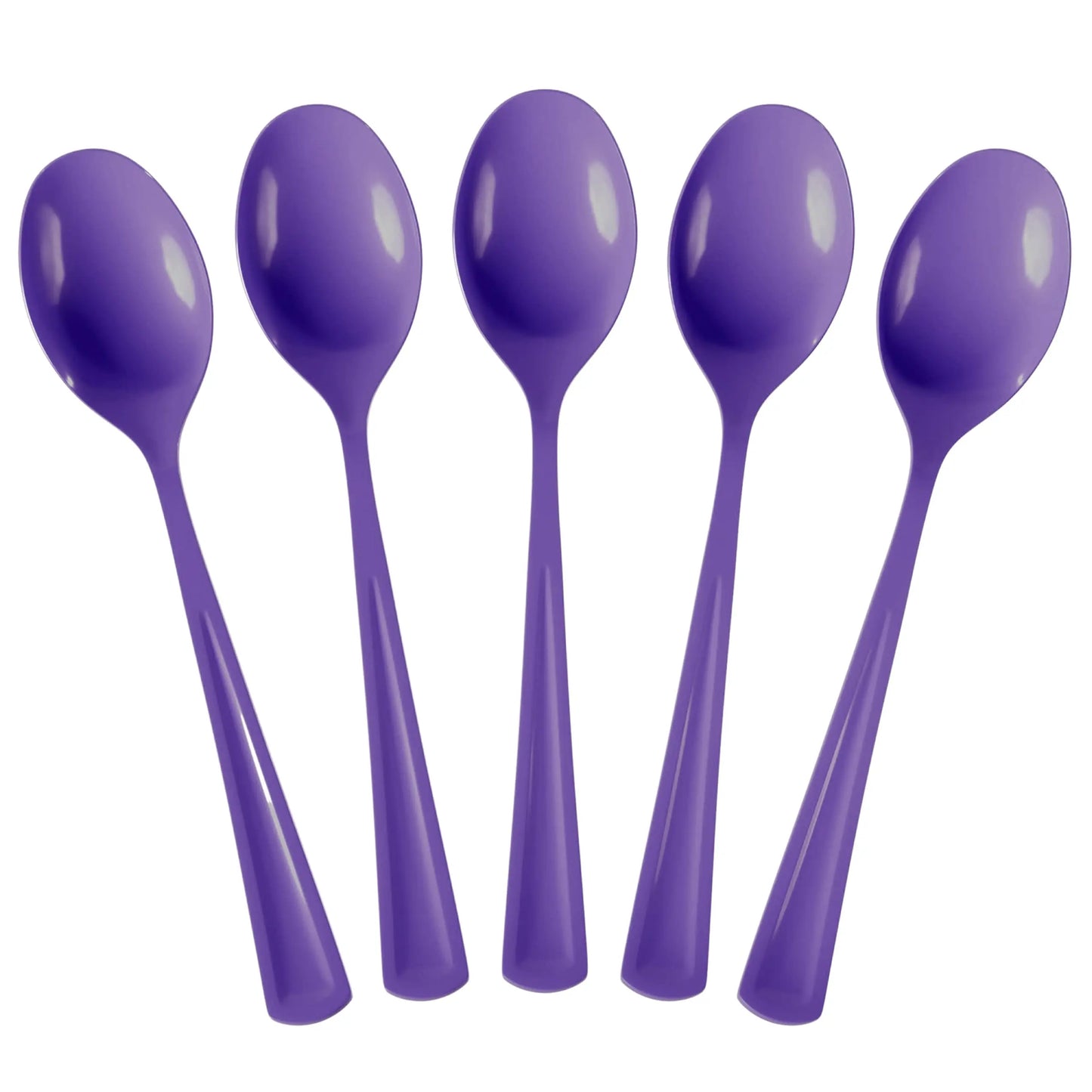 Heavy Duty Purple Plastic Spoons | 7 in. | 50 Count