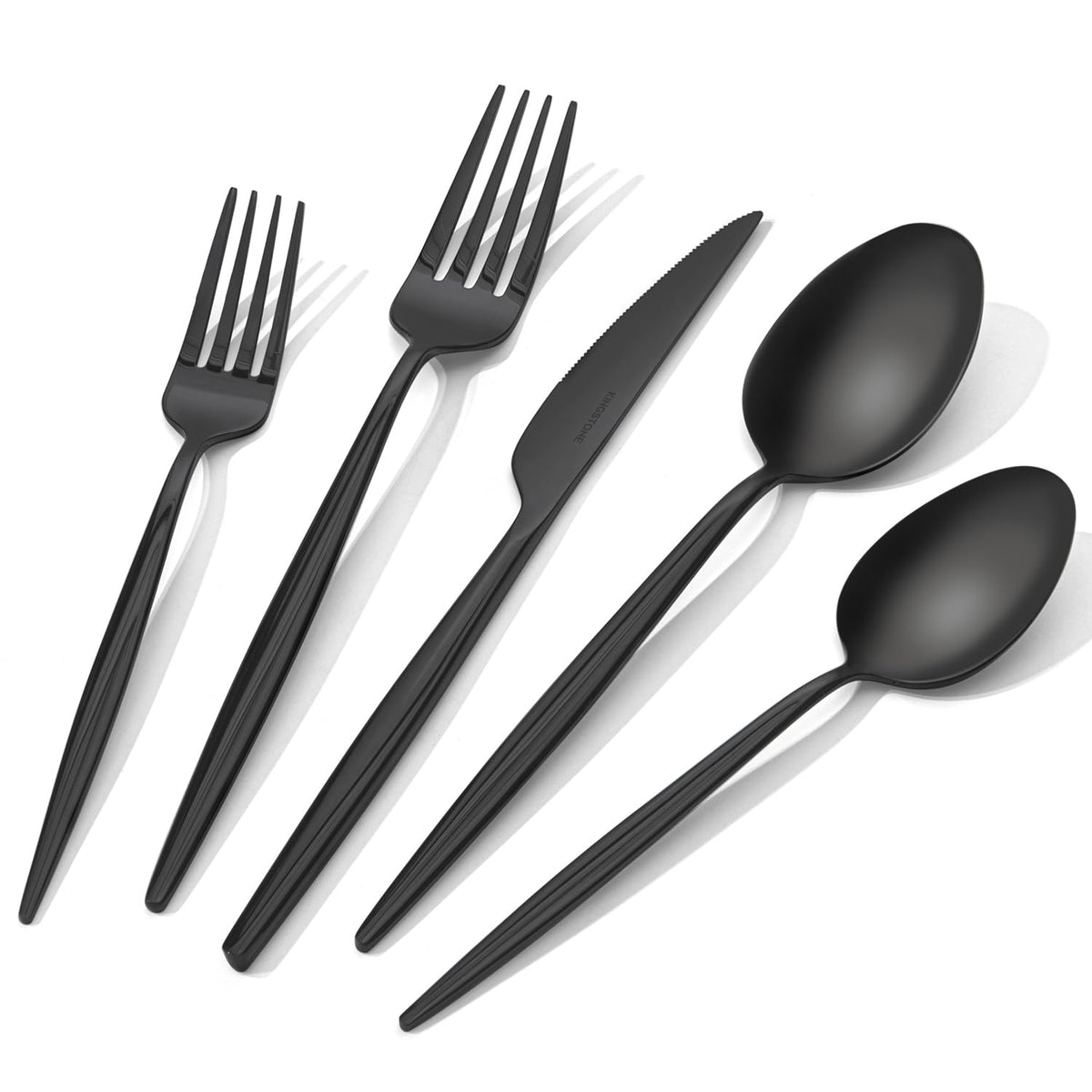 18/10 Silverware Set for 4, 20 Piece Stainless Steel Flatware Cutlery Set | KINGSTONE Mirror Polished Forks Knives Spoons Utensils, Tableware for Home Kitchen Restaurant Wedding, Dishwasher Safe