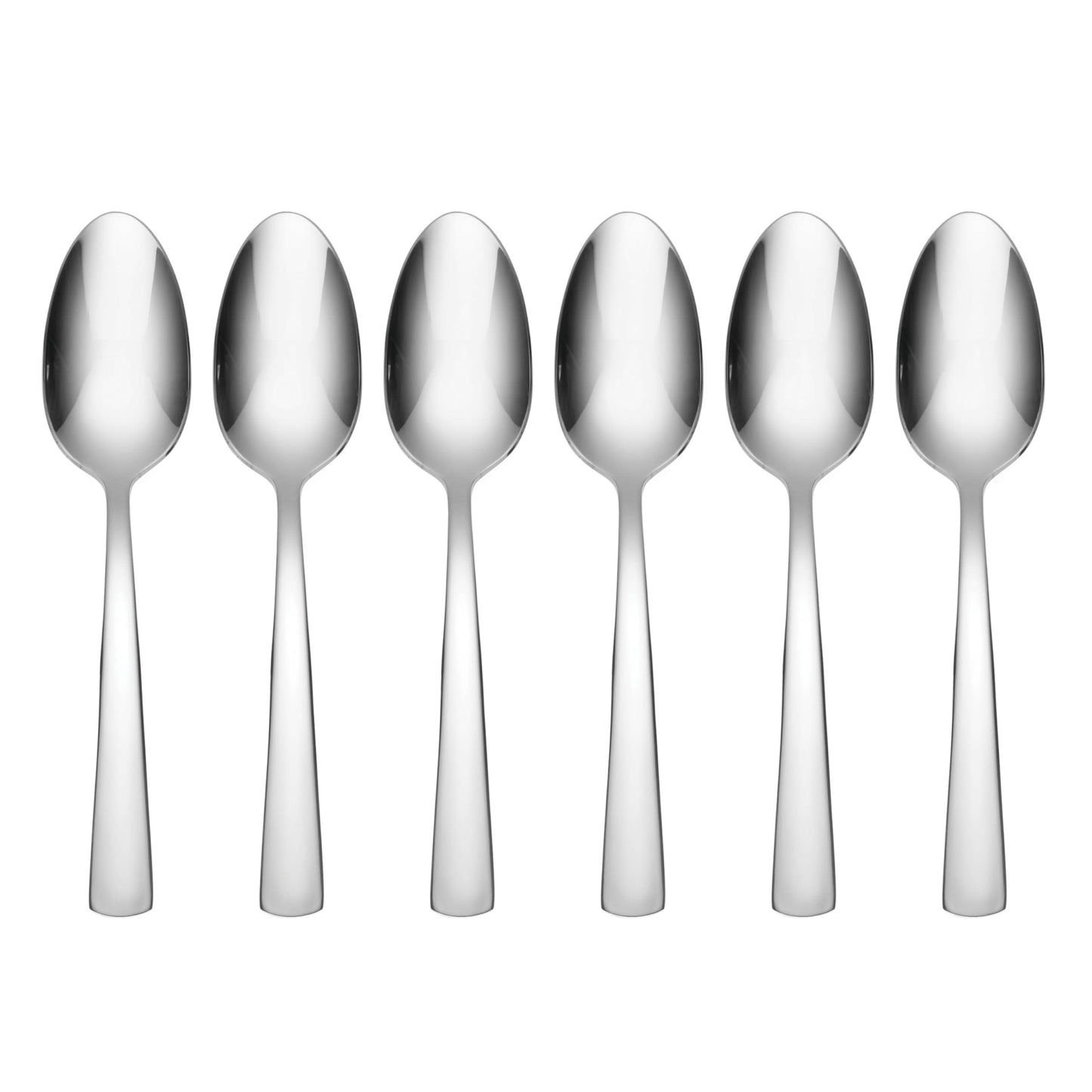 Oneida Aptitude Soup Spoons Silverware Set for 6, Flatware | 18/0 stainless steel, mirror finish | 6.7 inch length | dishwasher safe, cutlery set, utensil set, gift