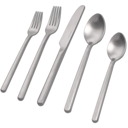 40 Piece Silverware Set, Flatware Set for 8, 18/10 Stainless Steel Cutlery Set Mirror Polished Modern Design Dishwasher Safe