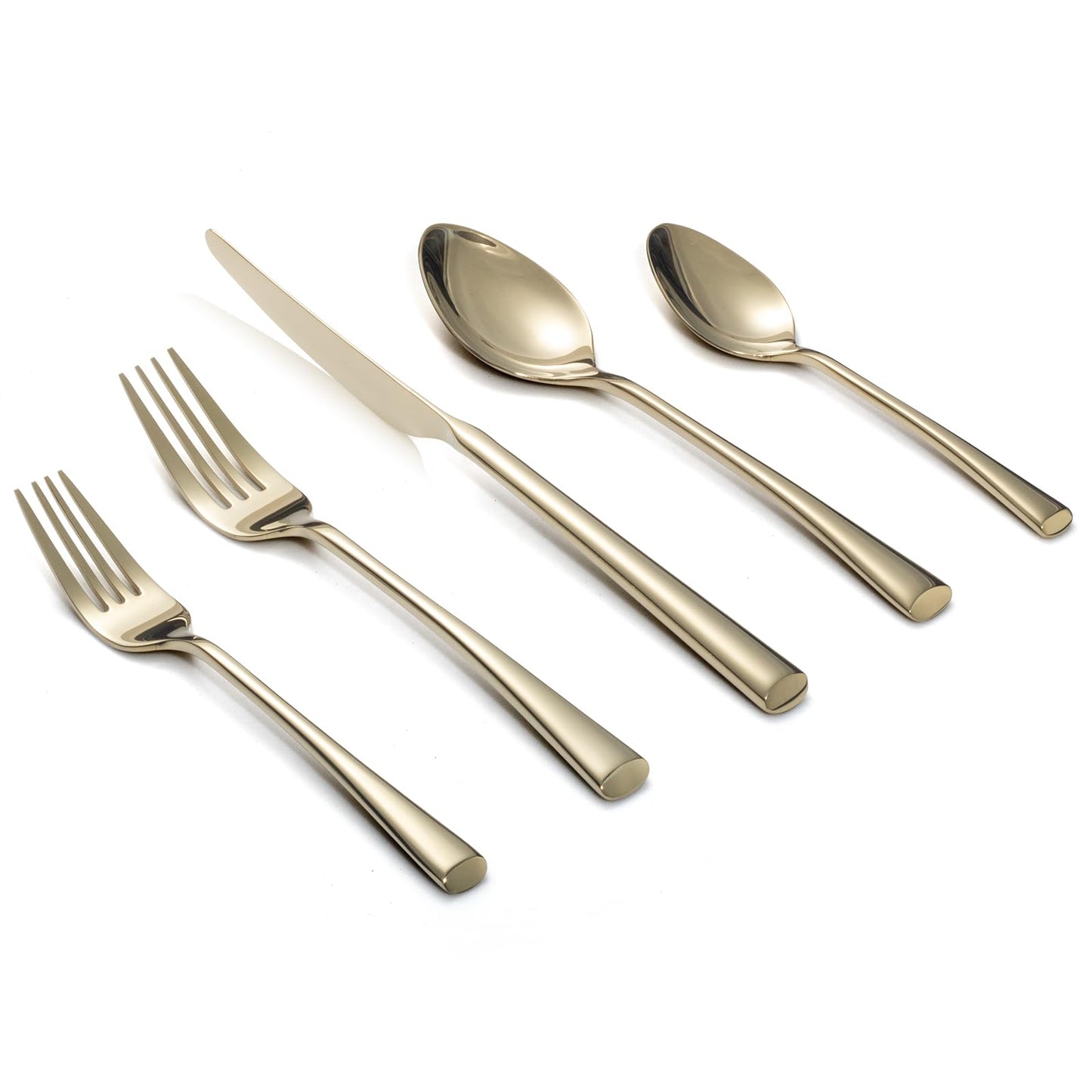 Alata Bailey 20-Piece Forged Silverware Set Stainless Steel Flatware Set,Service for 4,Mirror Polished Cutlery Set,Dishwasher Safe…