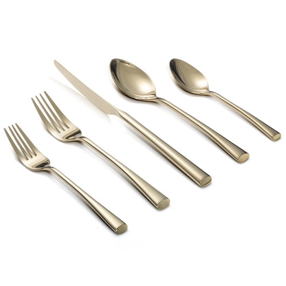 Alata Bailey 20-Piece Forged Silverware Set Stainless Steel Flatware Set,Service for 4,Mirror Polished Cutlery Set,Dishwasher Safe…