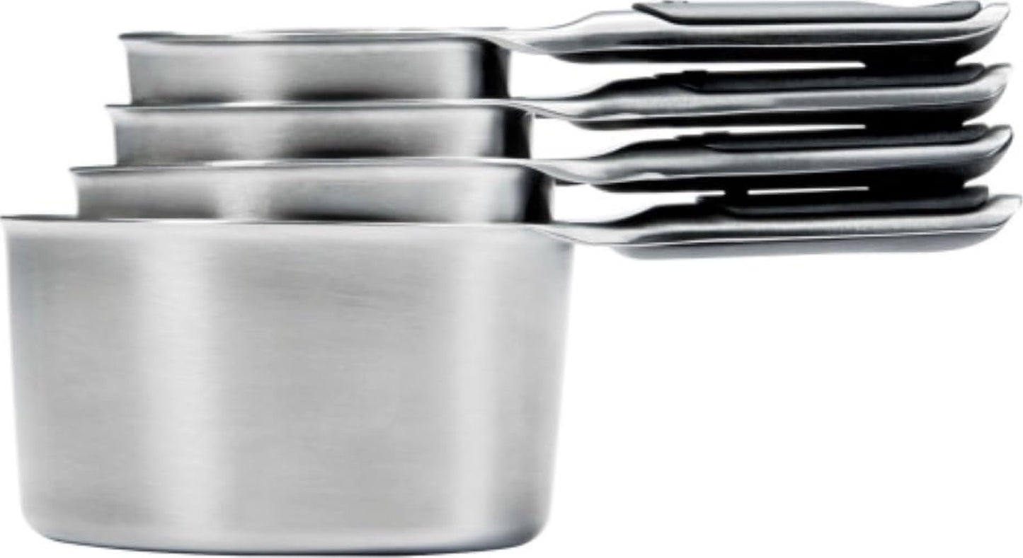 OXO Good Grips 4 Piece Stainless Steel Measuring Spoons with Magnetic Snaps
