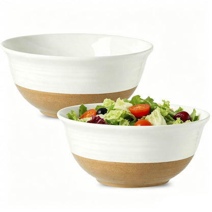 Hasense Ceramic Soup Bowls Set of 4, 40 Ounce Large Cereal Bowls for Kitchen, 7 Inch Serving Bowls for Salad Pasta Ramen Pho Popcorn, Dishwasher Microwave Safe, Navy Blue