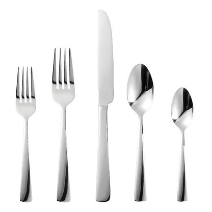 Silverware Set for 8, 45 Piece Stainless Steel Kitchen Utensils Cutlery Set | Gift Package for Wedding Housewarming, Heavy-Duty Steak Knife Fork and Spoon, Dishwasher Safe, Ergonomic Design, Flatware Set