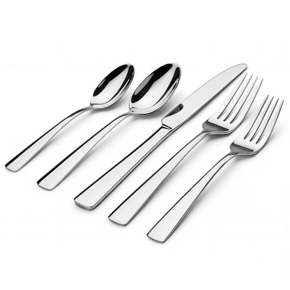 Silverware Set for 8, 45 Piece Stainless Steel Kitchen Utensils Cutlery Set | Gift Package for Wedding Housewarming, Heavy-Duty Steak Knife Fork and Spoon, Dishwasher Safe, Ergonomic Design, Flatware Set