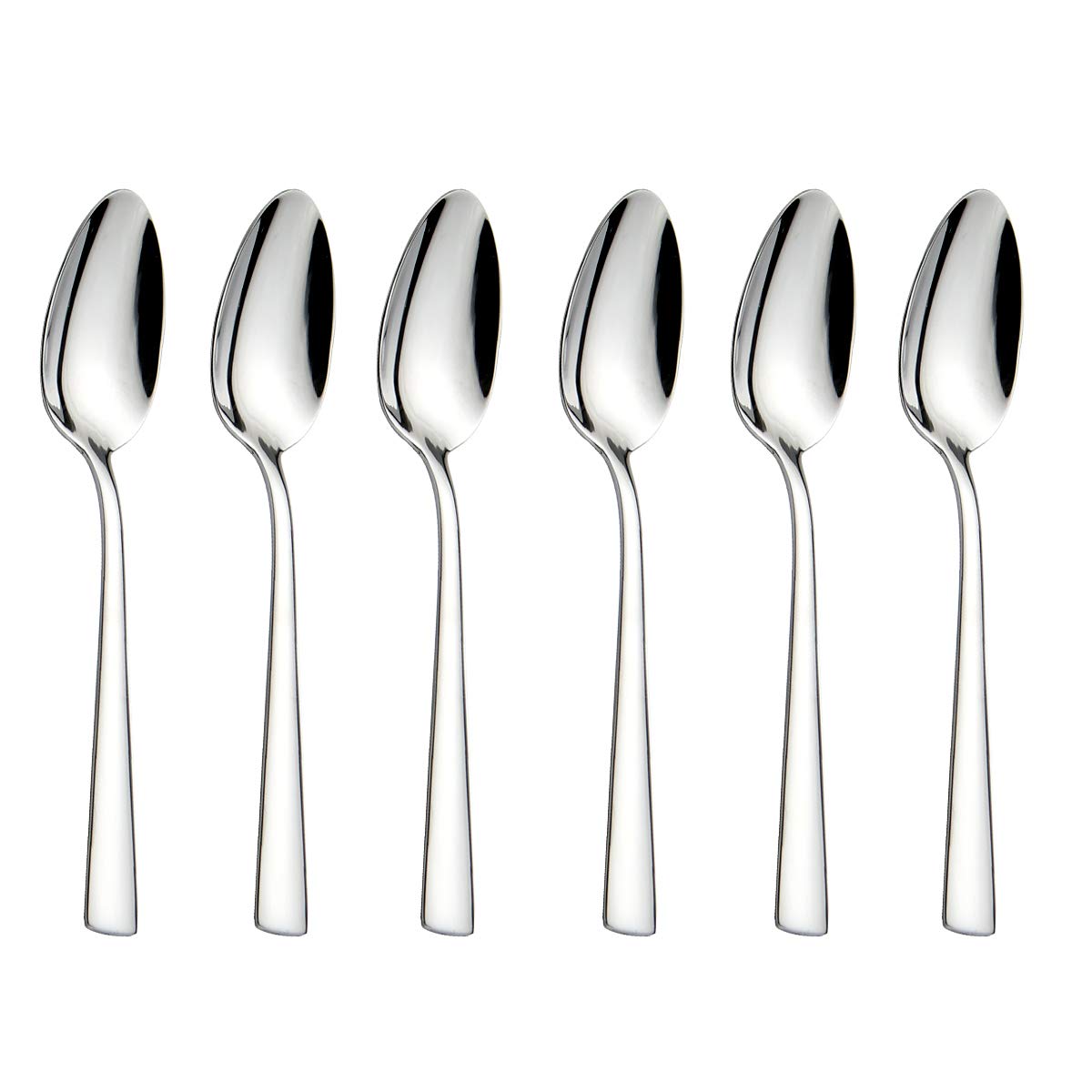 Teaspoons Stainless Steel 18/0 Tea Spoons 6 Pcs, 6.29 Inches For Home, Kitchen Restaurant, Slilver