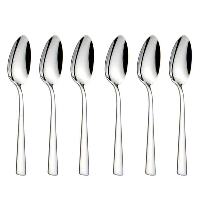 Teaspoons Stainless Steel 18/0 Tea Spoons 6 Pcs, 6.29 Inches For Home, Kitchen Restaurant, Slilver