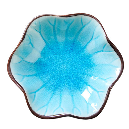 JAMEND CLXP Lotus Leaf Shape Decorative Ring Tray, Small Key Bowl, Ceramic Trinket Tray Jewelry Dish Organizing Necklace Earrings, Home Decoration for Mom Best Friend Sister, Pink.