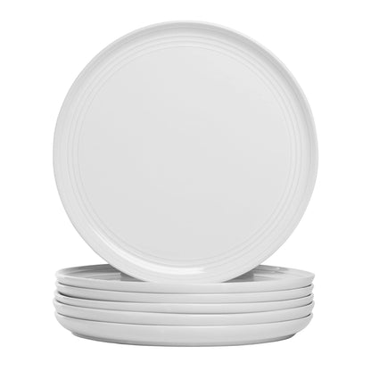 Double Line 8.25" Salad Plate, Set of 6, Cobalt Blue