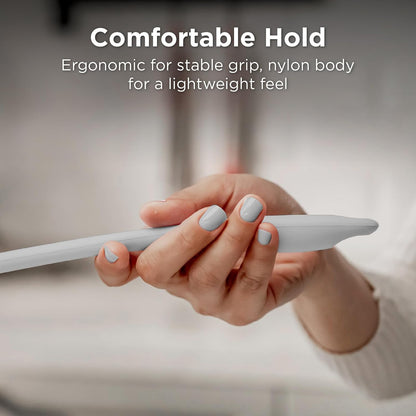 Kitchen Mama DuoEssentials Ladle & Cooking Spoon Set, Metal Gray | Silicone, Heat Resistant, One-Piece Design, For Nonstick Cookware, For Soup, Stirring, Serving & Sauteing