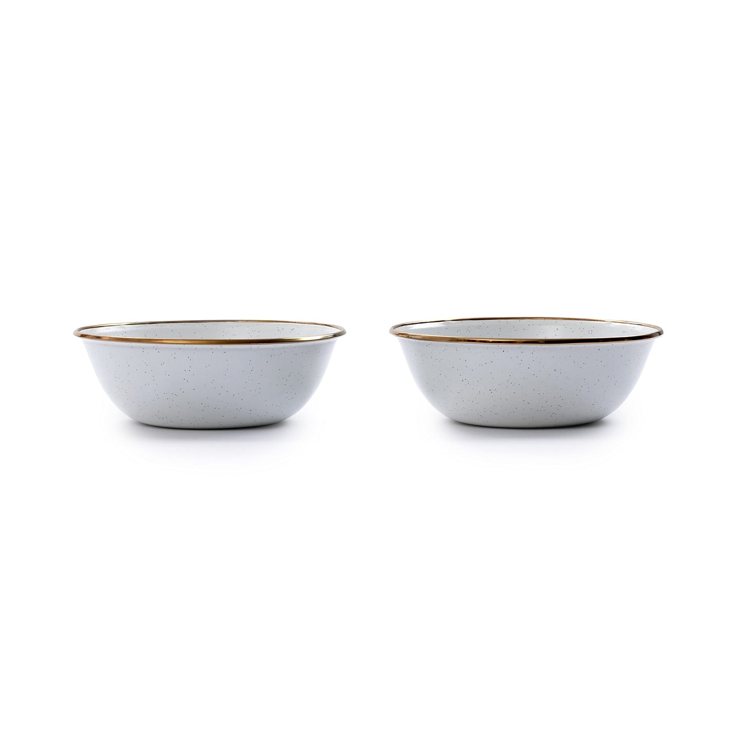 Barebones 8 Inch Salad Plate - Set of 2 Salad Plates - Enamelware Plates - Durable Kitchen or Camping Plate - Eggshell