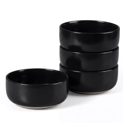 E-far Cereal Bowls Set of 4, 27oz Ceramic Deep Soup Bowls, Multicolor | Kitchen Microwave Safe Bowls for Serving Prep, Rice, Dessert, Snack, Salad, Oven & Dishwasher Safe, Speckled Multicolor