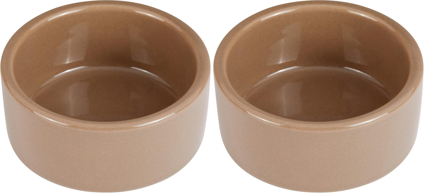 Kaytee Stoneware Ceramic Pet Hamster Bowl, Brown, 3-Inch