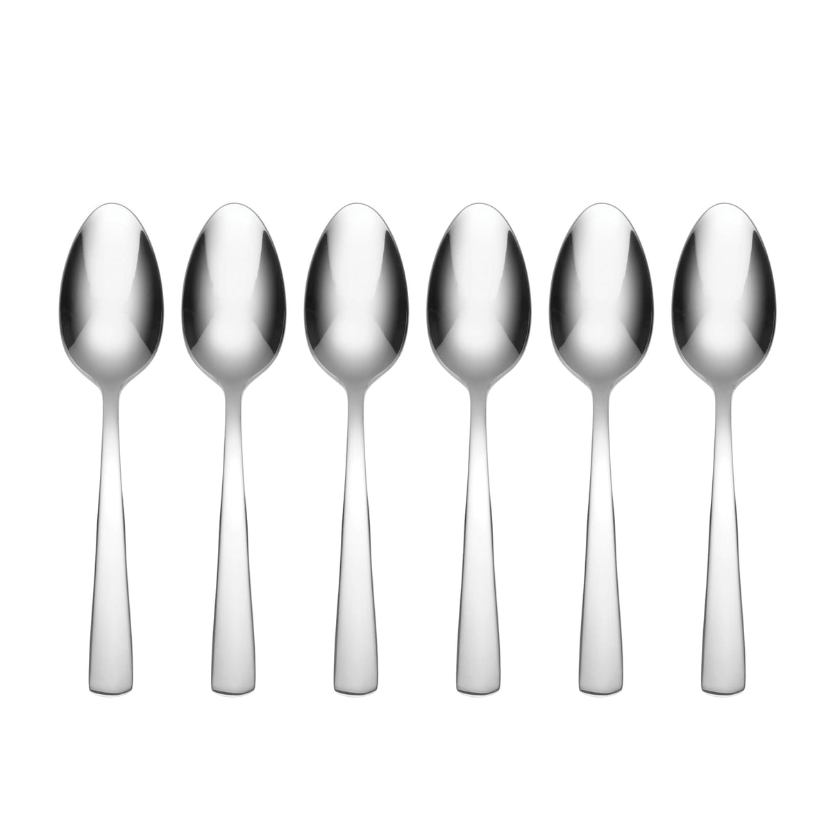 Oneida Aptitude Soup Spoons Silverware Set for 6, Flatware | 18/0 stainless steel, mirror finish | 6.7 inch length | dishwasher safe, cutlery set, utensil set, gift