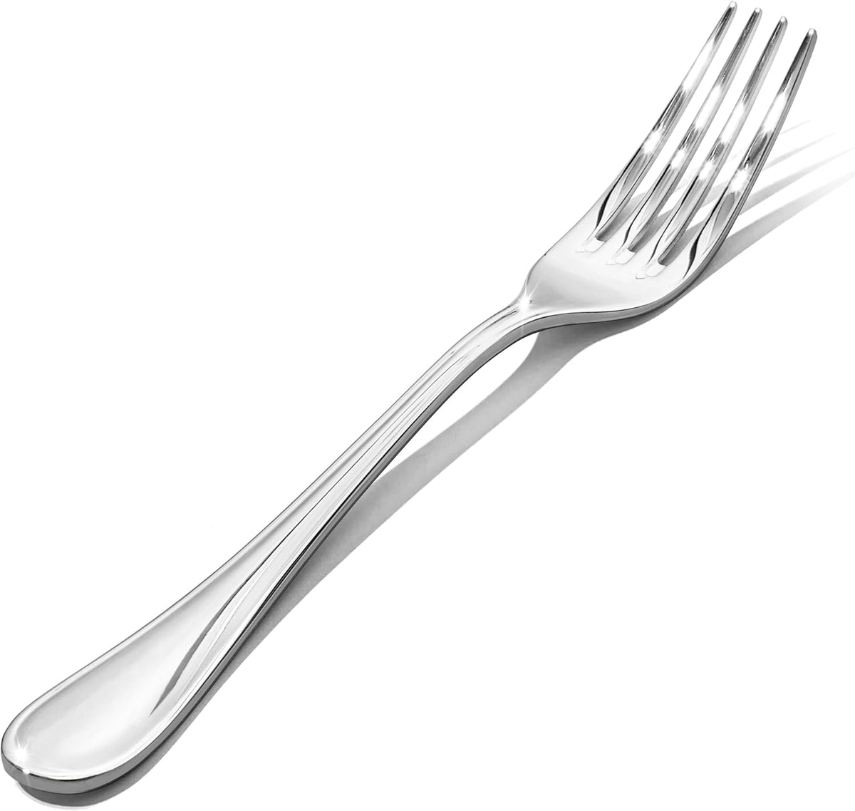 12-Piece 8-Inch Teardrop Dinner Forks Set, 18/10 Stainless Steel Table Fork | Forks Silverware Set, Dishwasher Safe, Ideal for Family Meals, Home Kitchen, Restaurant & Daily Dining