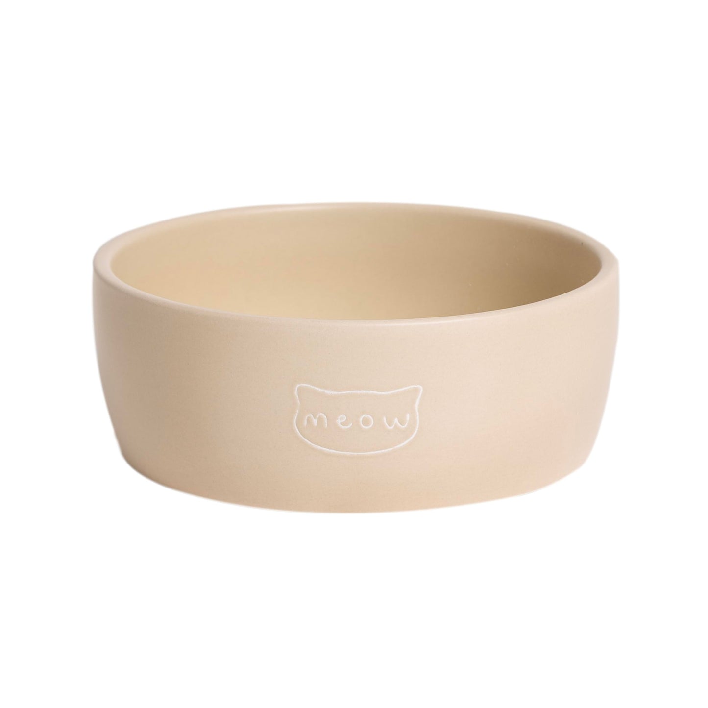 Pearhead Ceramic Cat Bowl, Holds 12 oz, Blue Dots | Whisker-Friendly Pet Dish for Food and Water, Ceramic Pet Bowl, Dog or Cat Feeding, Modern Pet Home Decor, Pet Parent Gift