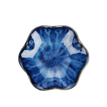 JAMEND CLXP Lotus Leaf Shape Decorative Ring Tray, Small Key Bowl, Ceramic Trinket Tray Jewelry Dish Organizing Necklace Earrings, Home Decoration for Mom Best Friend Sister, Pink.