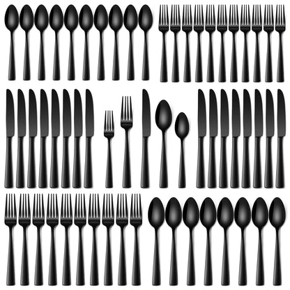 Stapava 20 Piece Silverware Set, Food-Grade Stainless Steel Flatware Sets for 4 Mirror Polished Cutlery Utensil Sets Include Dinner Knives Spoons and Forks Set Dishwasher Safe for Home Restaurant