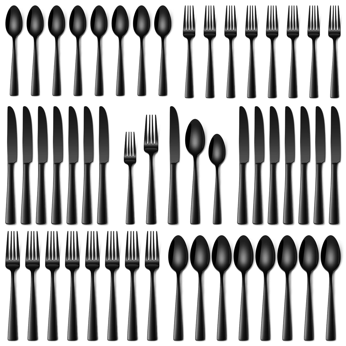 Stapava 20 Piece Silverware Set, Food-Grade Stainless Steel Flatware Sets for 4 Mirror Polished Cutlery Utensil Sets Include Dinner Knives Spoons and Forks Set Dishwasher Safe for Home Restaurant