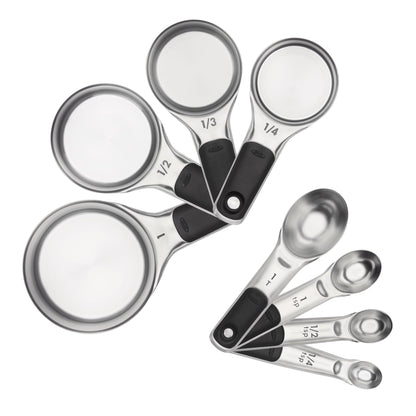 OXO Good Grips 4 Piece Stainless Steel Measuring Spoons with Magnetic Snaps
