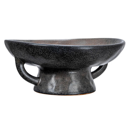 Creative Co-Op Stoneware Bowl w Reactive Glaze, White