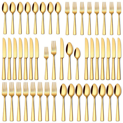 Stapava 20 Piece Silverware Set, Food-Grade Stainless Steel Flatware Sets for 4 Mirror Polished Cutlery Utensil Sets Include Dinner Knives Spoons and Forks Set Dishwasher Safe for Home Restaurant