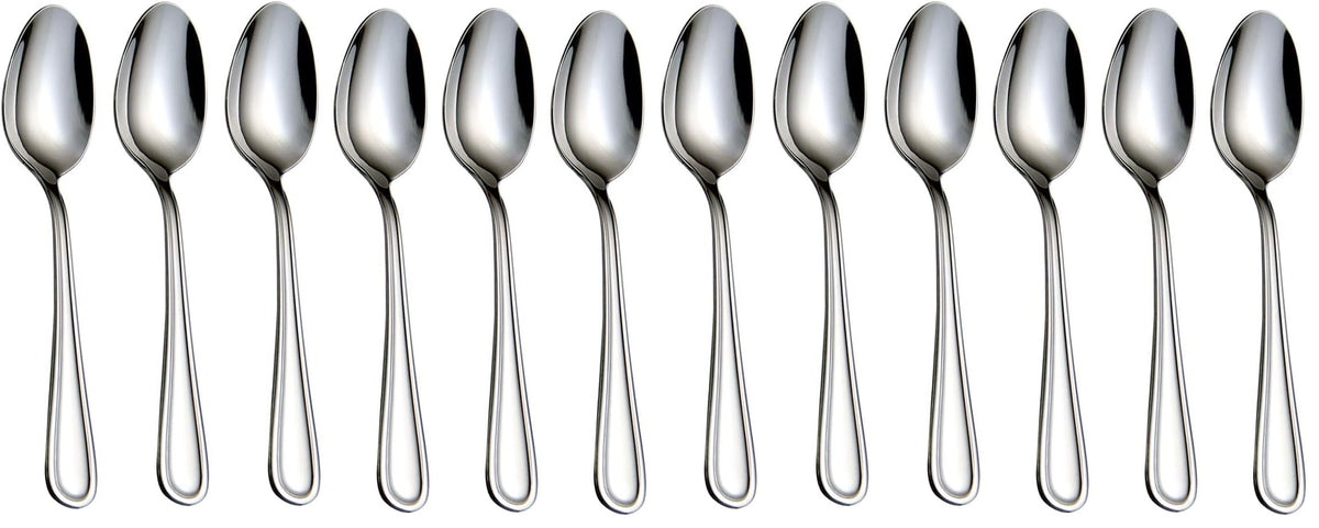 Teaspoons Stainless Steel 18/0 Tea Spoons 6 Pcs, 6.29 Inches For Home, Kitchen Restaurant, Slilver