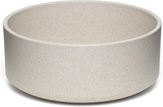 Loving Pets - Dolce Bamboo - Eco-Friendly Pet Bowls & Dishes for Dog, Cats, Puppy Food and Water Dish -Sustainable and Dishwasher Safe, Made with Real Bamboo (Medium, Oat-Beige)