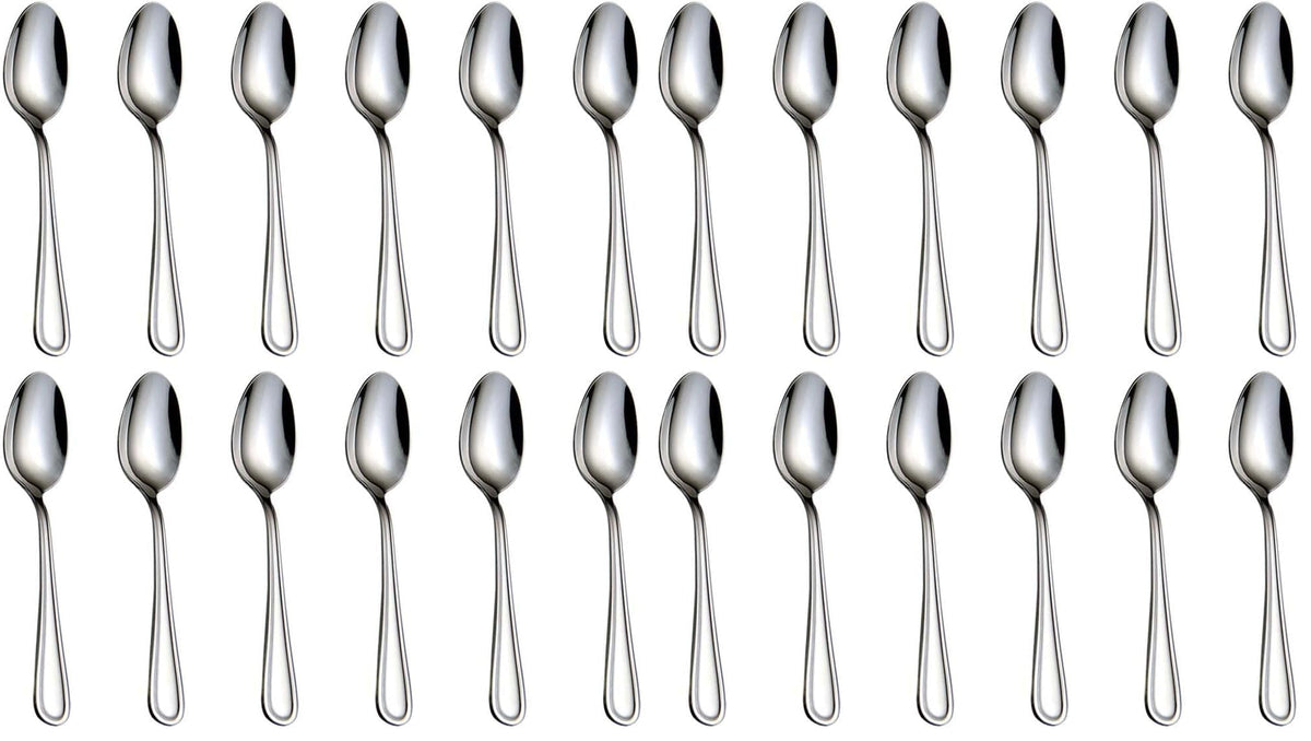 Teaspoons Stainless Steel 18/0 Tea Spoons 6 Pcs, 6.29 Inches For Home, Kitchen Restaurant, Slilver